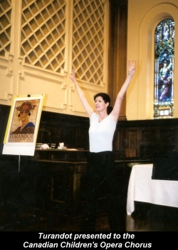 Clayton Scott presenting Turandot